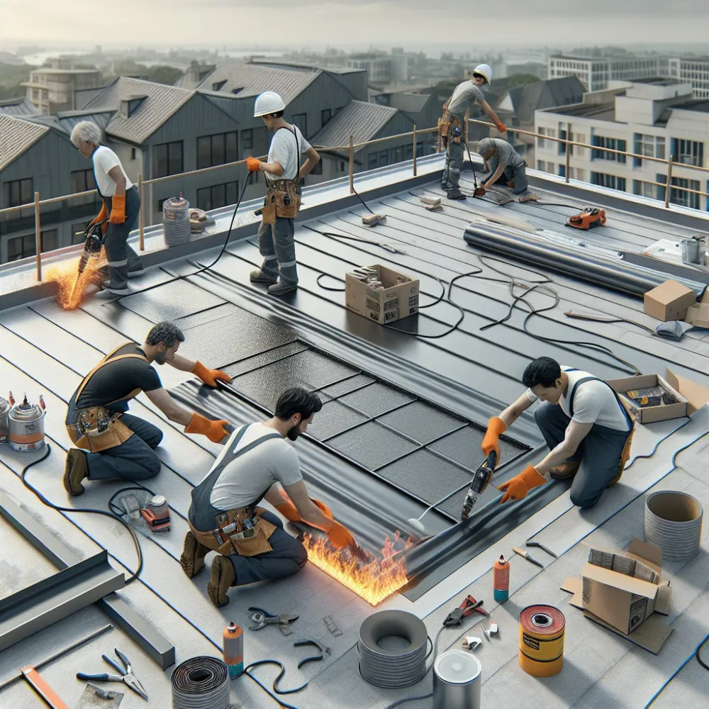 jak wyremontować płaski dach