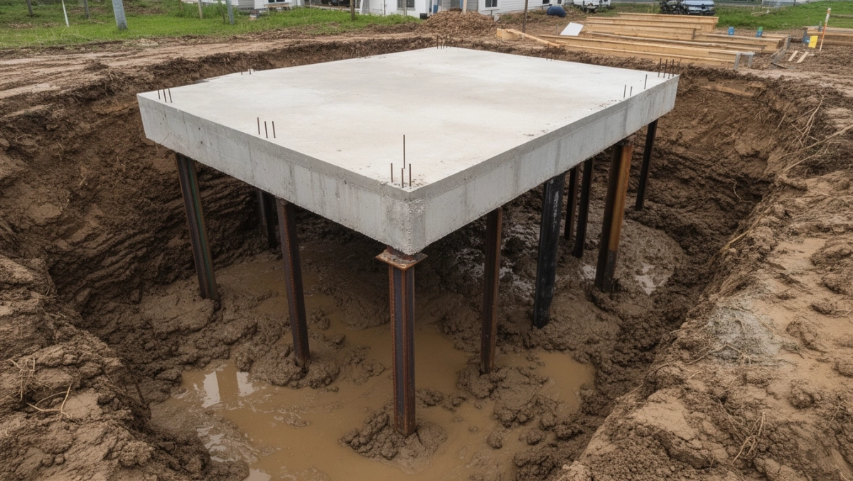 Płyta fundamentowa na palach