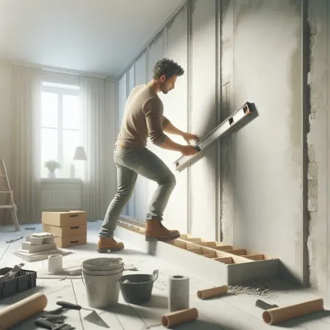 jak wyrównać ściany w mieszkaniu