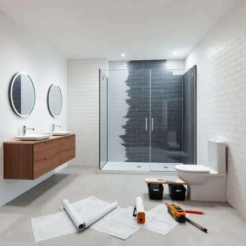 Remont łazienki z projektem