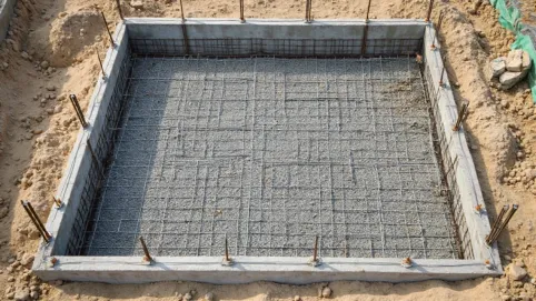 Zbrojenie płyty fundamentowej