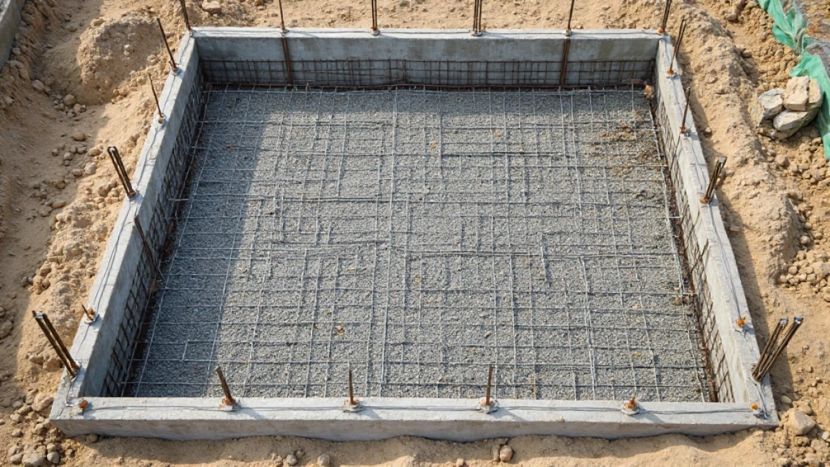 Zbrojenie płyty fundamentowej