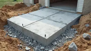 Płyta fundamentowa pod garaż blaszany